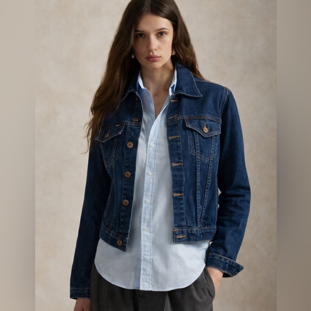 l.e.i. Women’s Denim Trucker Jacket Size Medium